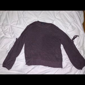 american eagle cut out sleeve sweater